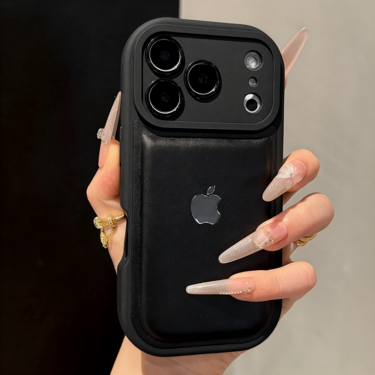 Premium Leather Feel Case – Anti-Drop Design