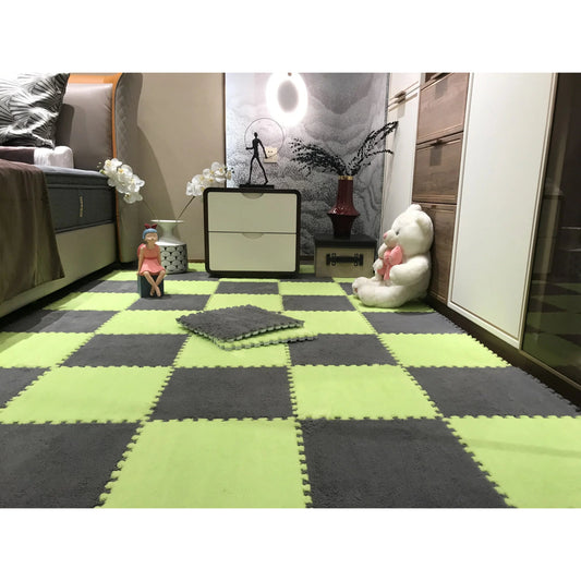 20 Pieces Plush Puzzle Foam Floor Mat