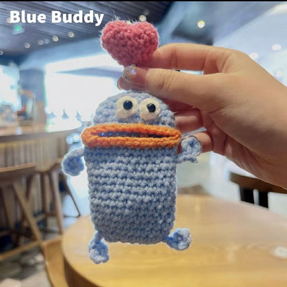 Knitted car key cover