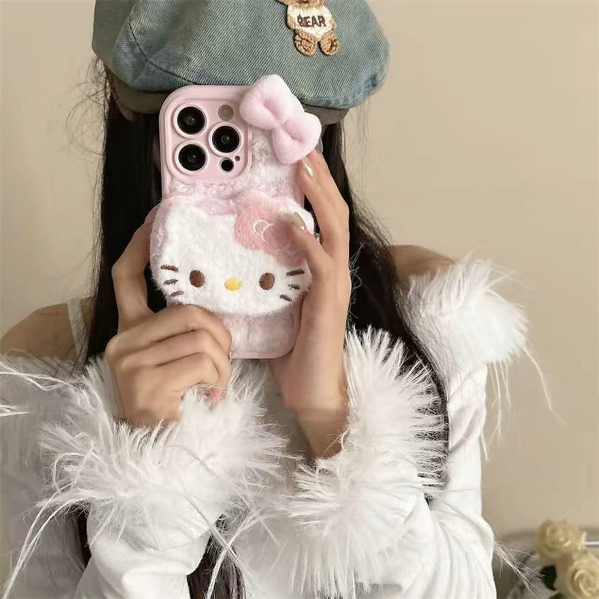 Fluffy iPhone 16 Pro Max phone case