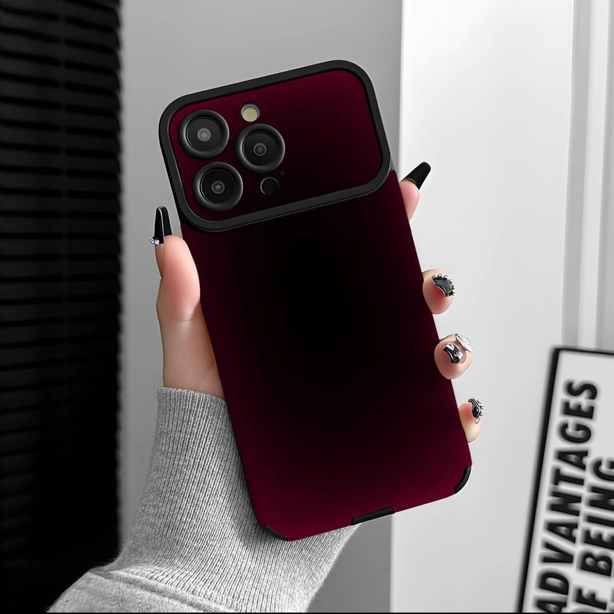 Premium Dark Red Gradient Case