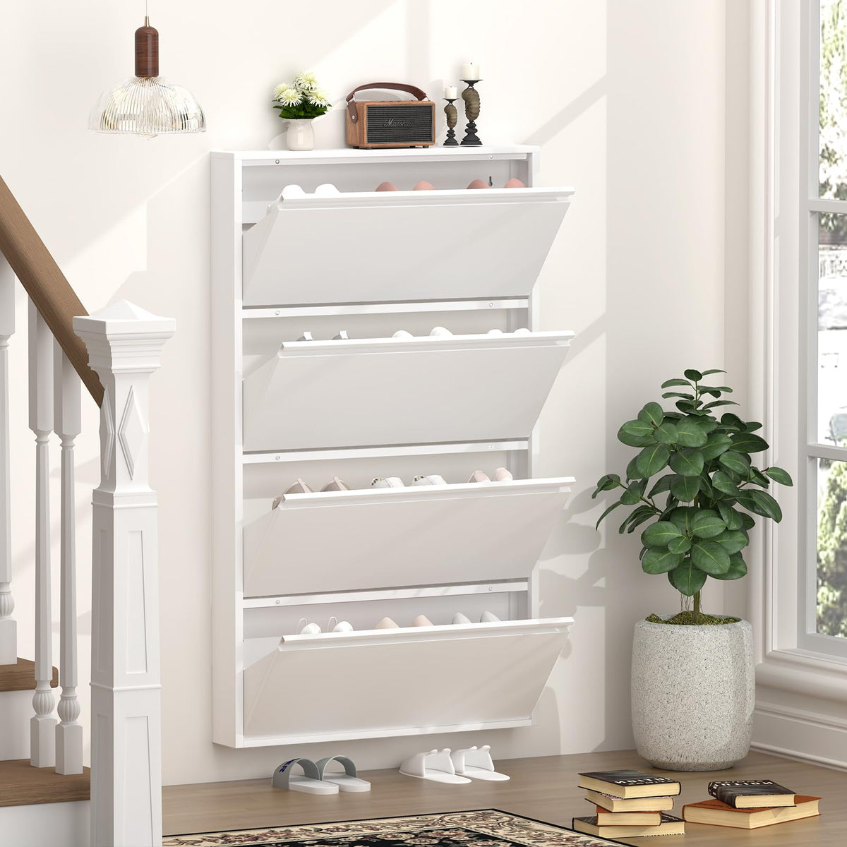 Shoe Cabinet with Drawers