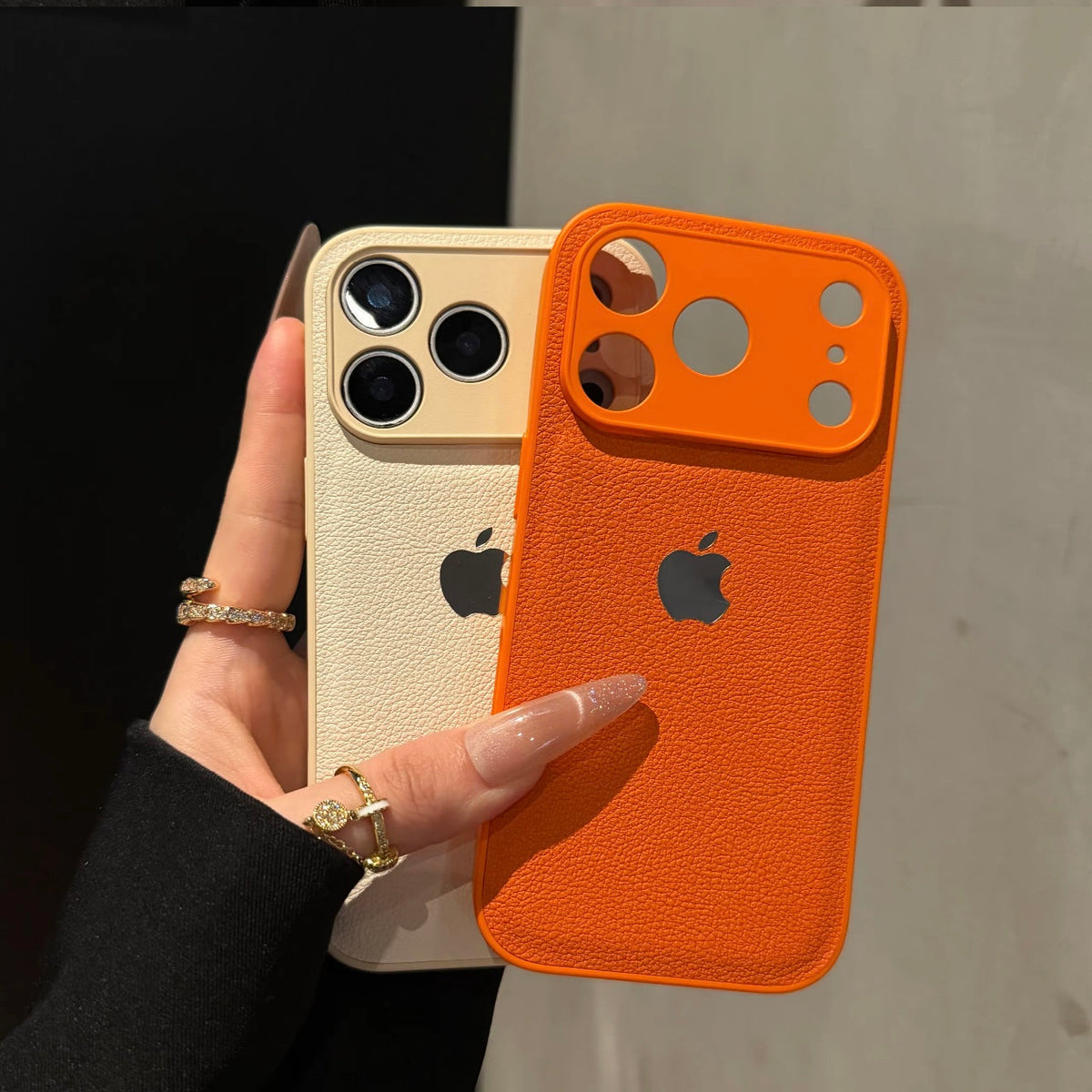 INS Luxury Litchi Grain Case for iPhone