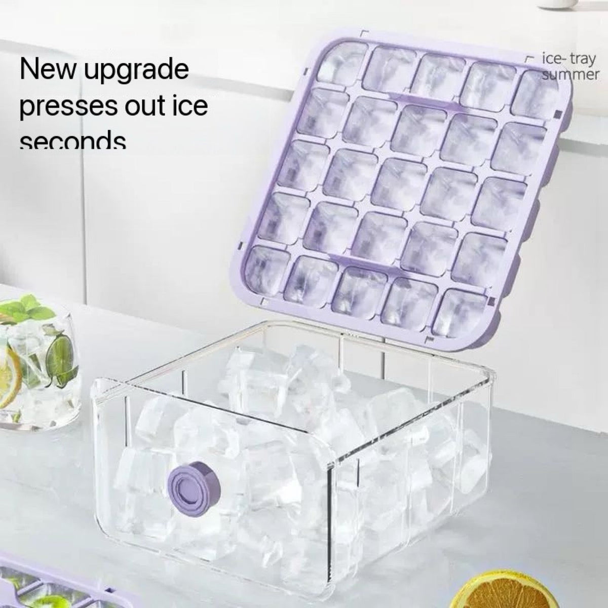 Press & Pop Ice Cube Tray