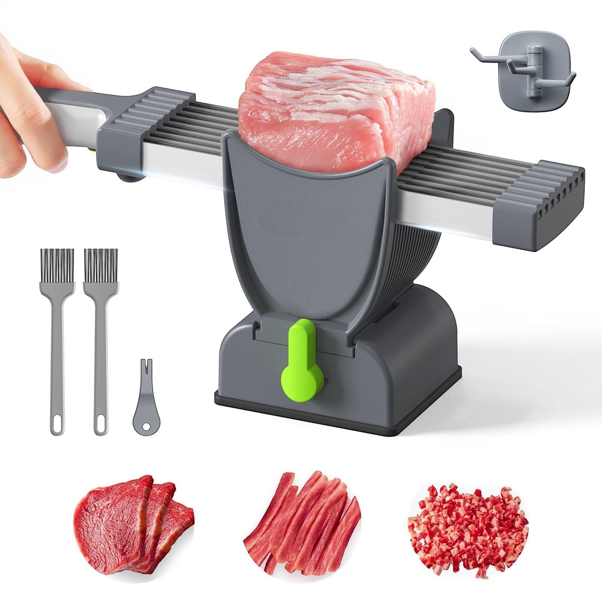 Multi functional meat slicer