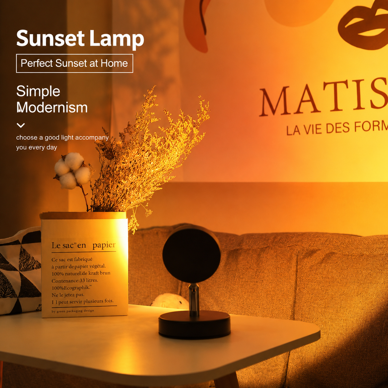 Magnetic Rechargeable Sunset Wall Lamp