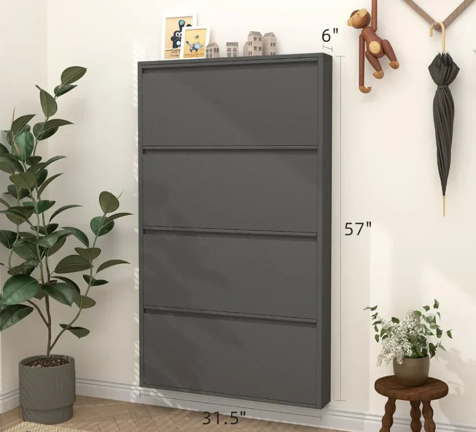 Shoe Cabinet with Drawers