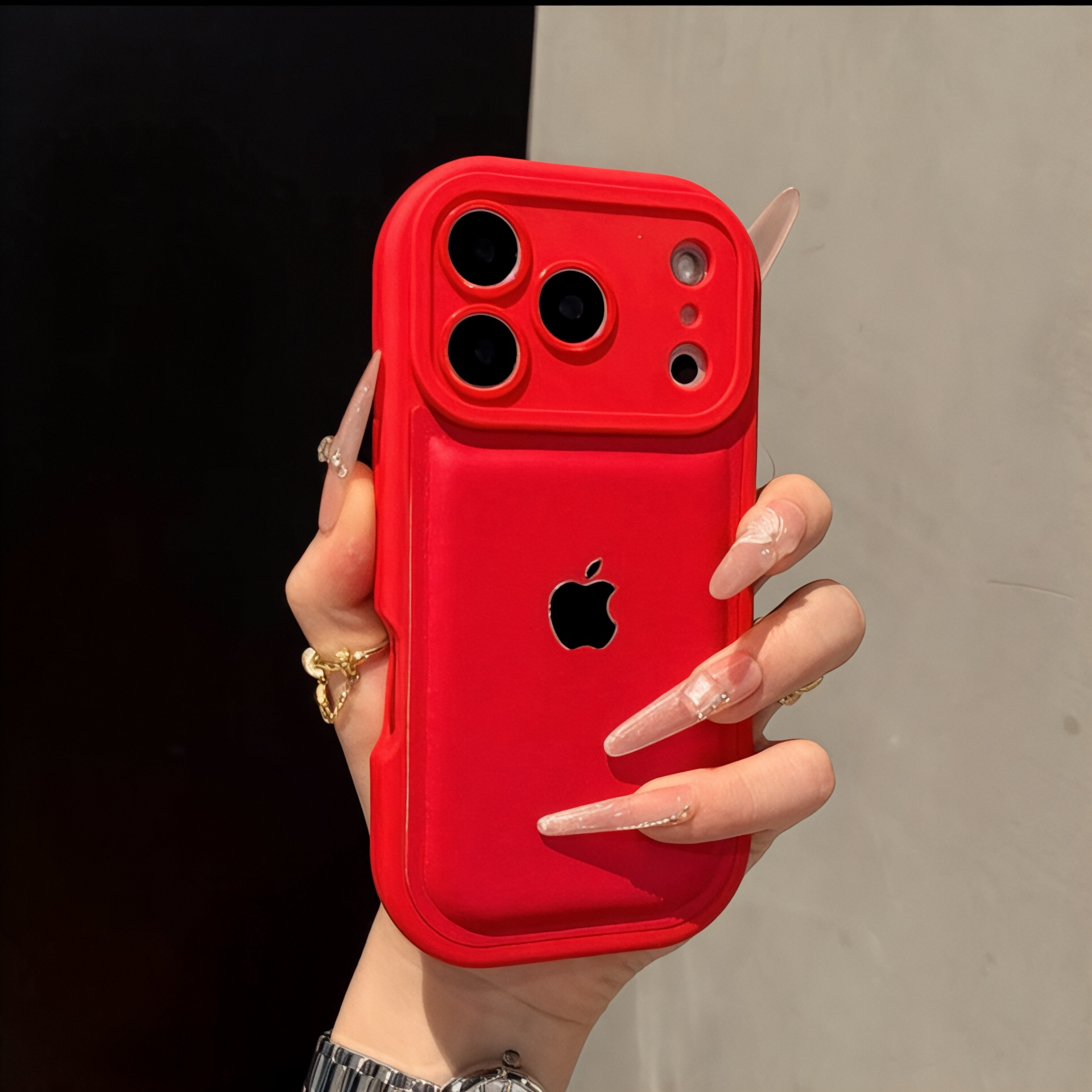 Premium Leather Feel Case – Anti-Drop Design