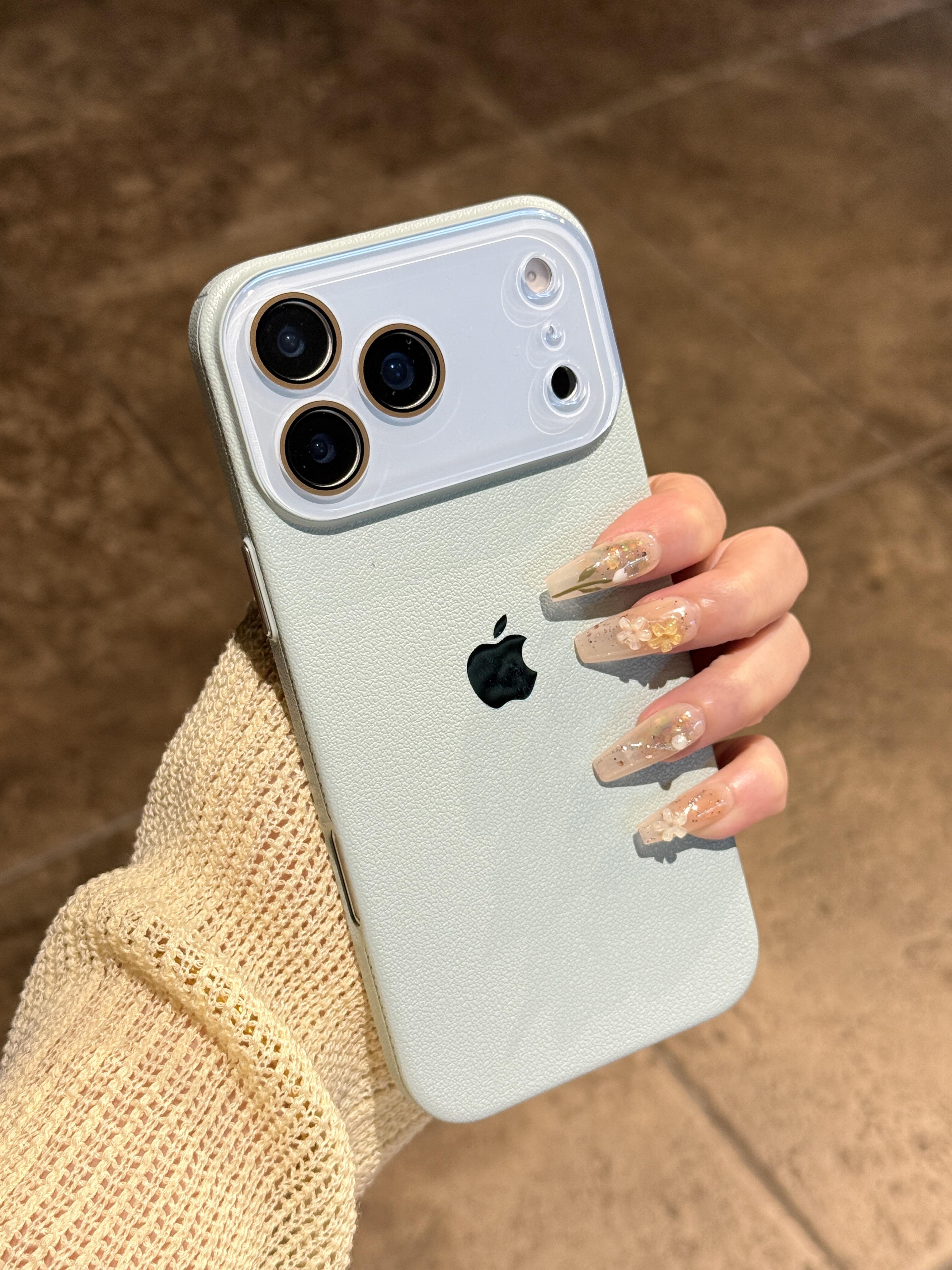 New INS-style lychee texture hard case for iPhone