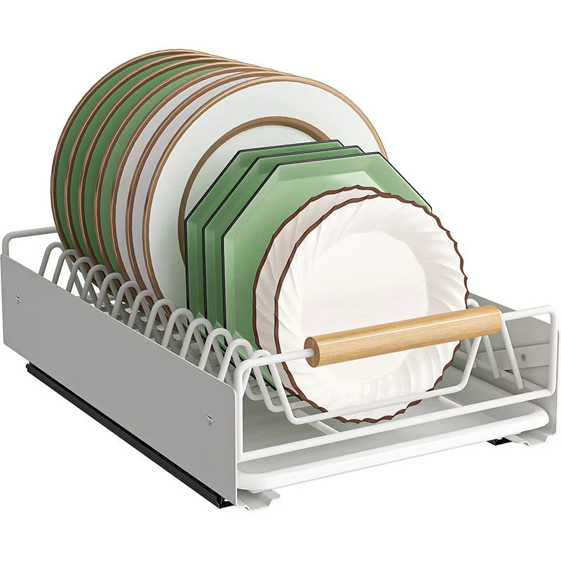 Kitchen Storage Organizer For Bowl & Plate Draining