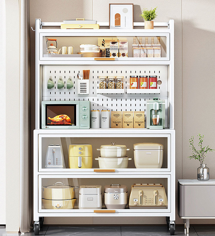 Kitchen Metal Pantry Storage Cabinet