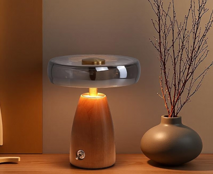 A vintage table lamp instantly elevates the room—an absolute must-have for the bedroom!
