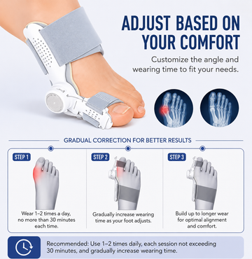 Adjustable Big Toe Separator & Corrector - Day & Night Use