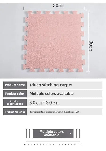 20 Pieces Plush Puzzle Foam Floor Mat