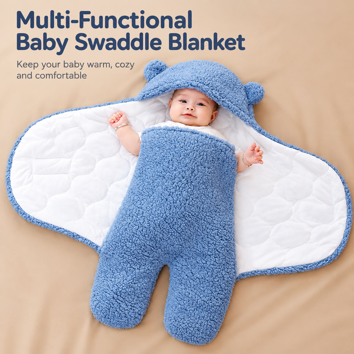 Cozy Baby Swaddle Wrap – Newborn Winter Blanket