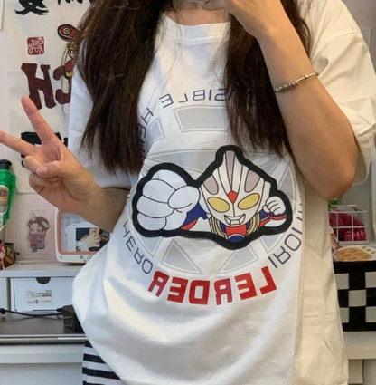 Light-Up Ultraman Cotton T-Shirt