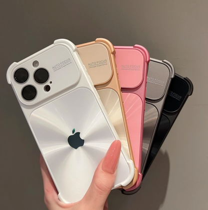 Minimalist and premium aurora-style case for iPhone 17 Pro Max, also compatible with iPhone 16, 15, and 14 — stylish, creative, and perfect for women.