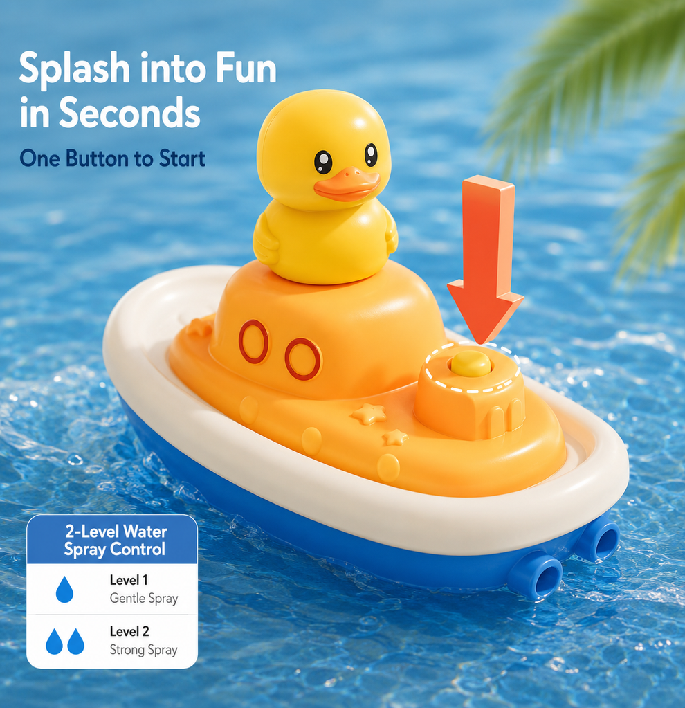 Baby Bath Duck Shower Spray Toy
