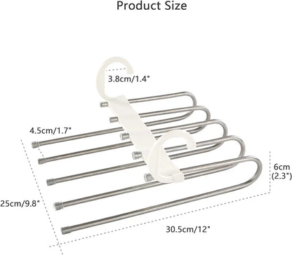 Multi-layer folding trousers rack