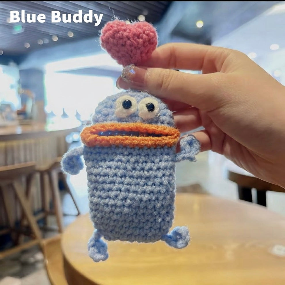 Knitted car key cover
