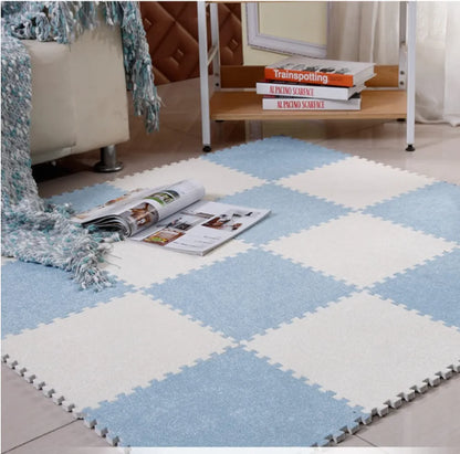 20 Pieces Plush Puzzle Foam Floor Mat