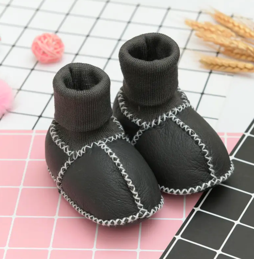 Baby Winter Fleece-Lined Sock Shoes (0–12 Months)