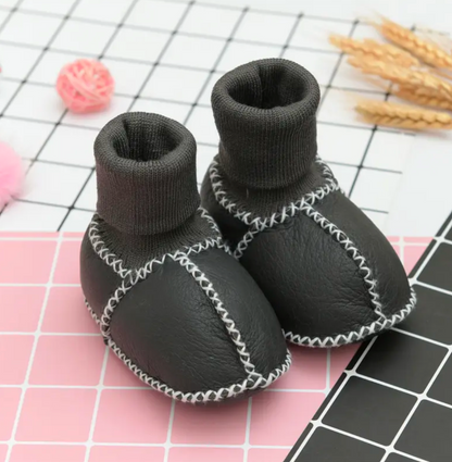 Baby Winter Fleece-Lined Sock Shoes (0–12 Months)