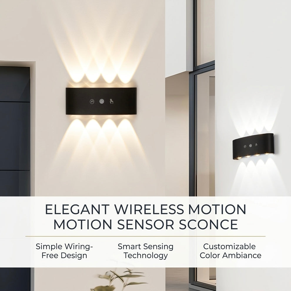 Rechargeable No-Drill Motion Sensor Wall Lamp