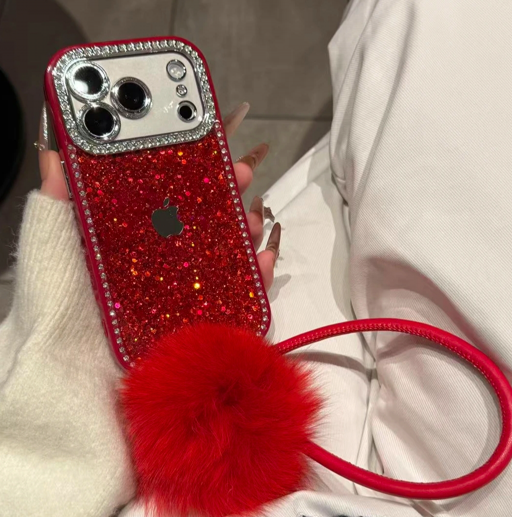 New premium glitter and rhinestone iPhone case, compatible with iPhone 17, high-look for Apple