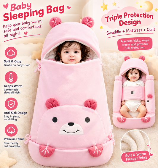 Winter Baby Swaddle Sleeping Bag