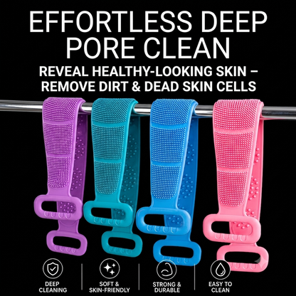 Silicone Back Scrubber Bath Towel