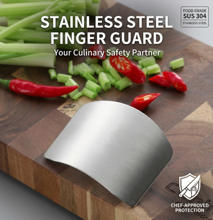 304 Stainless Steel Finger Guard for Safe Slicing