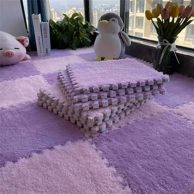 20 Pieces Plush Puzzle Foam Floor Mat