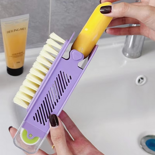 3-in-1 Non-Slip Soap Box with Brush
