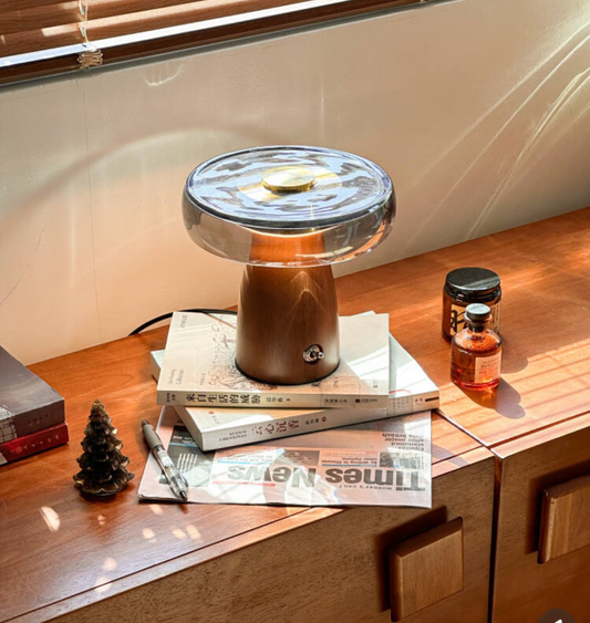 A vintage table lamp instantly elevates the room—an absolute must-have for the bedroom!