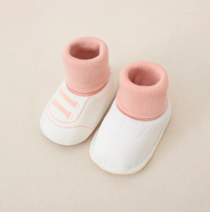 Baby Fleece-Lined Anti-Slip Sock Shoes (0–12 Months)