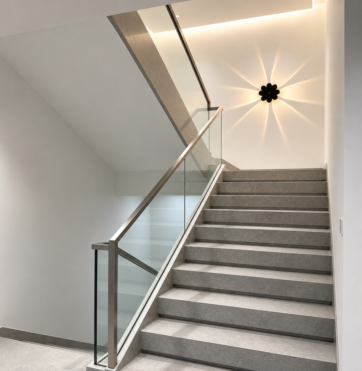 Cordless Motion Sensor Flower Wall Light