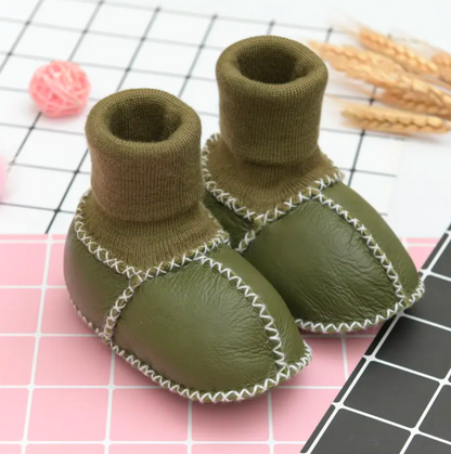 Baby Winter Fleece-Lined Sock Shoes (0–12 Months)